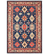 Boho traditional patterned machine washable rug.